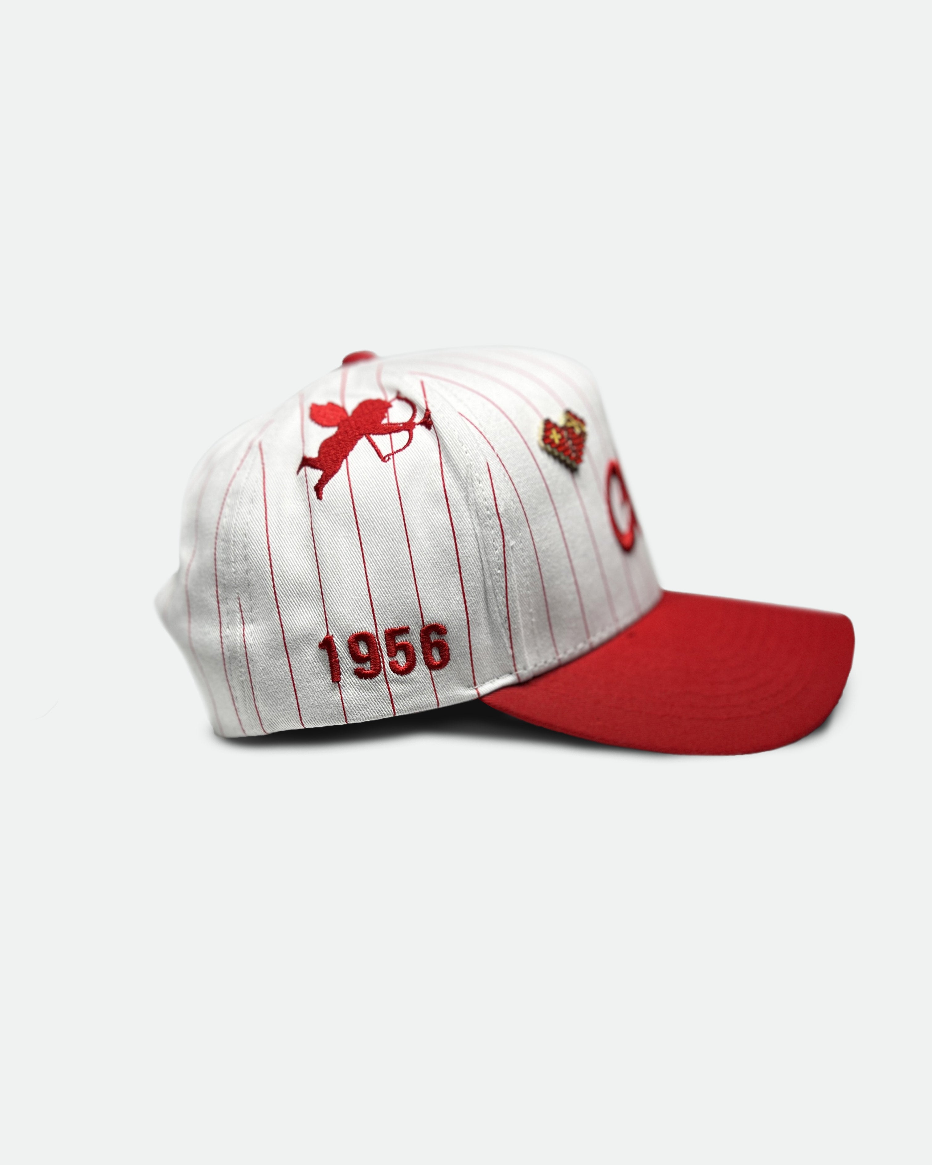 Look Over Me Snapback/ / Red Pinstripe